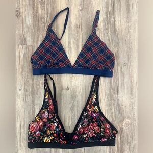 Parade Mesh Sheer Bralette Bra Set of 2
Black and Blue Size L